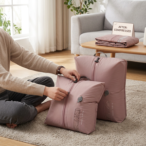 Bolsa de Viaje de Compresión <span class=keywords><strong>al</strong></span> Vacío de Nailon 70D Resistente con Diseño Colgante Ahorrador de Espacio <span class=keywords><strong>para</strong></span> Mochilas y Equipaje - Product Image 2