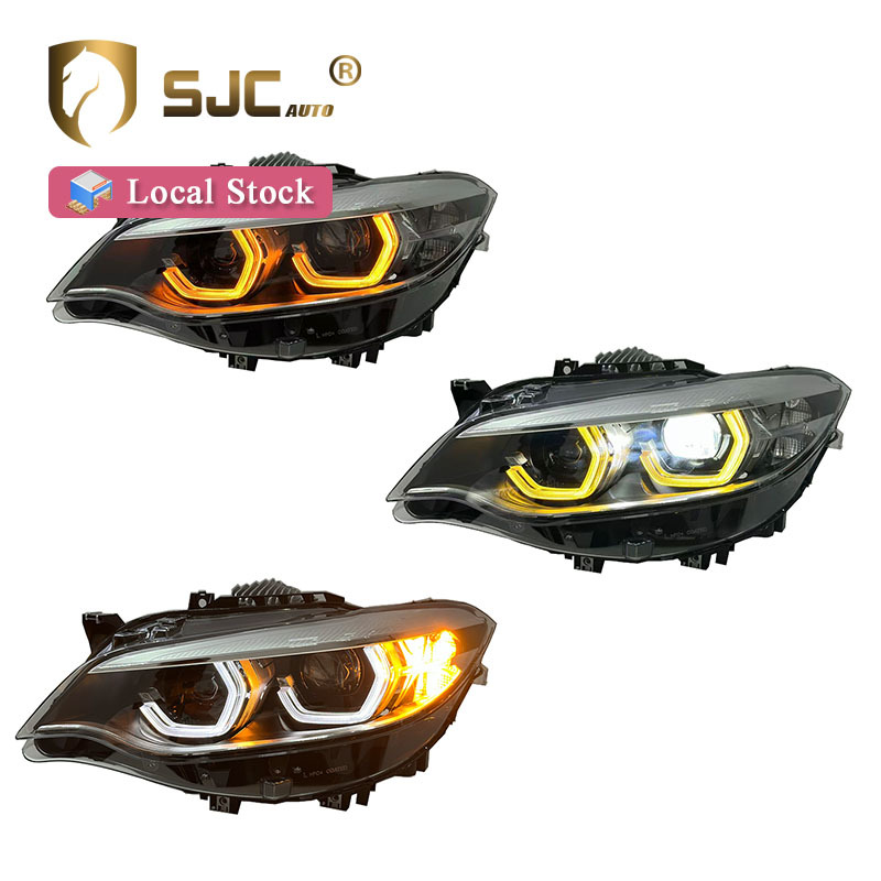 Sjc Auto Parts Front Lamp For BMW 2 Series F22 2014-2022 Dual-Color Laser Headlight Assembly