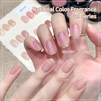 Vente en gros de vernis à ongles en gel de 6 couleurs, ensemble de vernis à ongles en gel rose rose, ensemble de vernis à ongles en gel pour filles d'été
