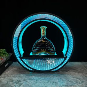 El mejor Bar barato Hotel Vino Cerveza Recargable Soporte personalizado Soporte Acrílico Led Iluminado Licor Estante Botella Glorifier Presentador - Product Image 1