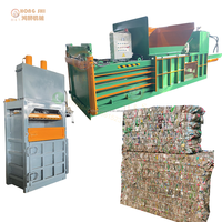 Compacteur de déchets hydraulique Vertical, boîte en carton, presse à balles, machine à balles en papier, à vendre