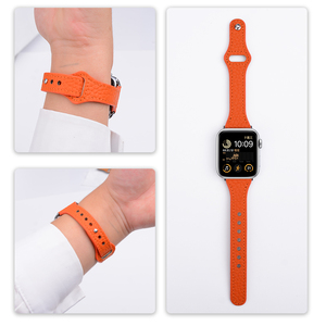 Accesorios de <span class=keywords><strong>correa</strong></span> de <span class=keywords><strong>reloj</strong></span> de cuero Lychee genuino, piezas de repuesto ajustadas, <span class=keywords><strong>correa</strong></span> de <span class=keywords><strong>reloj</strong></span> de alta calidad para <span class=keywords><strong>iPhone</strong></span> Ultra Series - Product Image 4