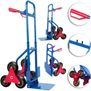 Stair Climbing Cart  steel Hand Truck Dolly with Dual Handles  Integrated Frame