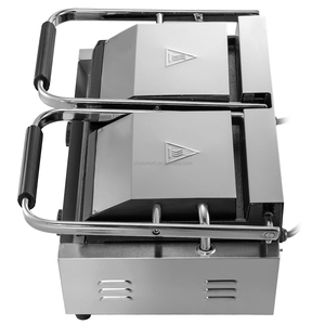 Commerciële Sandwich <span class=keywords><strong>Panini</strong></span> Pers <span class=keywords><strong>Grill</strong></span> 2X1800W Dubbele Platte Platen Elektrische Sandwich Brood Broodrooster Machine Tosti Maker - Product Image 6
