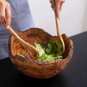 Tigela borda viva madeira Tigela salada madeira azeitona Live Edge Salad <span class=keywords><strong>Bowl</strong></span> - Product Image 3