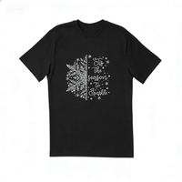 Dernier design flocon de neige, transfert de strass, vinyle thermocollant de haute qualité pour T-shirt, vente en gros