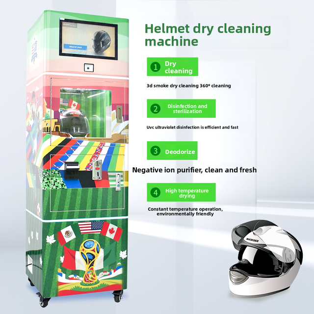 Vending Machine Maquina Para Limpiar Casco Deodorize Helmet Cleaning Vendo Machine Low Moq Custom Helmet Cleaning Machines
