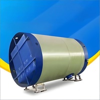 Station de relevage d'eaux usées enterrée préfabriquée en PRV (fibre de verre renforcée) pour projets miniers, anti-corrosion, personnalisable OEM