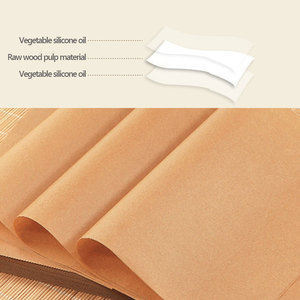 50 pezzi 100 pezzi 500 pezzi di carta assorbente Non sbiancata antiaderente Pre-tagliata carta pergamena da forno fogli di carta per biscotti per <span class=keywords><strong>Pizza</strong></span> - Product Image 2
