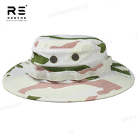 Chapeau de pêcheur français Chasseur Alpins Tundra Camouflage Bonnie Hat NYCO 50/50 Rip-stop Nylon Coton Tissu tactique Mil-spec WR NIR