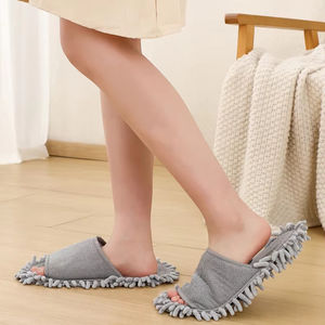 Absorb Dust and Hair <b>Microfiber</b> <b>Mop</b> Slipper Shoes Indoor Floor Chenille Clean <b>Mop</b> Floor Slippers with Good Elasticity - Product Image 5
