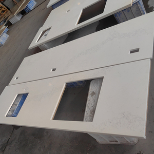 Factory Wholesale Modern Design White Quartz Polished Countertops OEM/ODM Calacatta 5046 Nuvo 20mm <b>Artificial</b> <b>Stone</b> Kitchen - Product Image 2