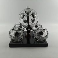 Coffret Cadeau de Vin de Football Écoresponsable Fait Main Premium – Carafe Globe de Football et Verres Assortis – Idéal pour Hommes