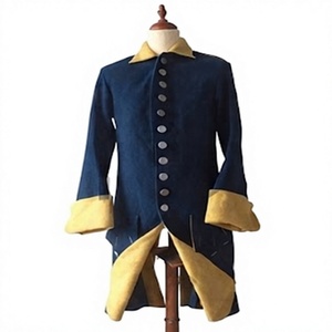 Manteau long réversible en duvet pour homme, épais, style historique, pour l'automne et l'hiver - Product Image 1