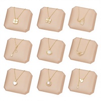 XL051 Vente en Gros Accessoires Haut de Gamme Collier Femme Amour Acier Inoxydable Bijoux Coquillage Naturel Trèfle