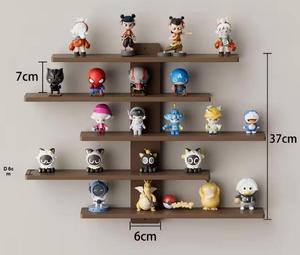 Çok Katlı Duvara Monte Edilen Özel Raf, Oyuncaklar, Kitaplar, Koleksiyon Eşyaları ve Ev Dekorasyonu için Yer Tasarruflu Askılı Depolama Rafı - Product Image 2