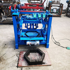 QT Semi-Automatic Electric Pressure Vibration Hollow Block Making Machine with Cement Fly Ash Mold 220V/380V - Product Image 6