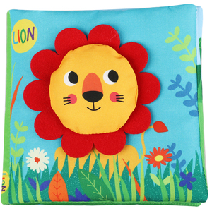 Juego De Libros De Tela Para Bebe, Juguete De Felpa Suave Lavable De Animales Y Frutas Para Educacion Temprana, 2 - Product Image 2
