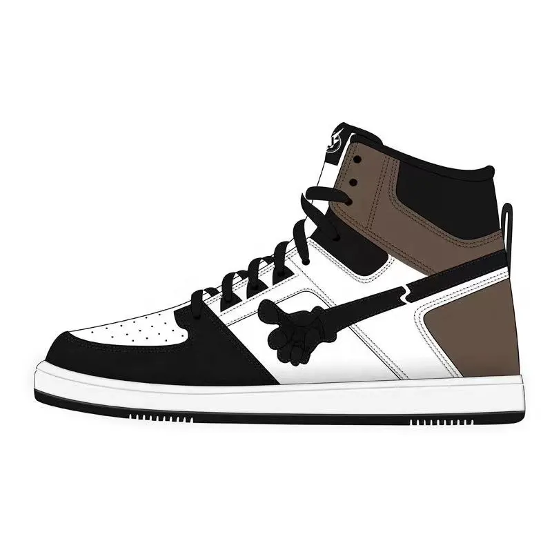 Customized high-quality retro high top basketball sneakers, casual shoes