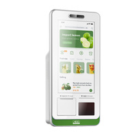 Kios POS Layanan Mandiri Terpasang di Dinding 21,5 Inci 1920 X 1080 Layar Sentuh Kapasitif Windows Quad Core Printer Thermal 80mm