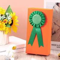 Ensemble d'épingles de bouton colorées vierges de logo personnalisé de haute qualité insigne de ruban de récompense de rosette de motivation avec crochet pour des événements
