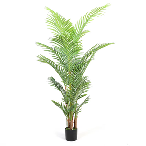 Plantes vertes d'intérieur haut de gamme artificielles : Ficus lyrata, Tournesol à queue lâche, Bananier du <span class=keywords><strong>voyageur</strong></span> – Toutes en pot et en plastique - Product Image 2