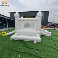 Château gonflable commercial en PVC pour tout-petits, mini château de mariage blanc, piscine à balles, garantie 3 ans, facile à monter