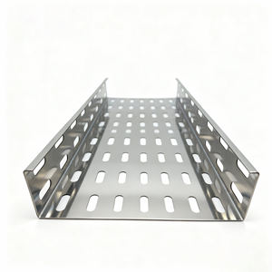 Canasta de Acero Galvanizado Perforada para Cables, para Uso en Construcción e Industrial - Product Image 1