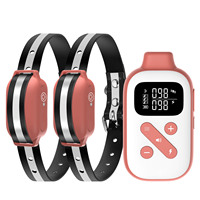 Wiederaufladbares Wasserdichtes Nylon-Modehalsband für Hundetraining mit Vibrations- und Schockmodi zur Bellkontrolle