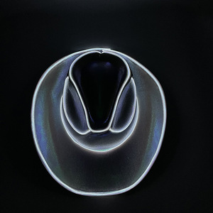 Mũ cao bồi dạ quang LED nhiều màu sắc, phát sáng, kiểu laser, kỳ ảo, dùng cho lễ hội, tiệc tùng - Product Image 4