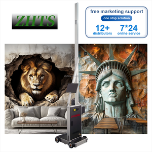 Di động thông minh không dây tường nghệ thuật phun máy độ chính xác cao UV chữa nhanh hình ảnh nhanh chóng màu cho tường Flex - Product Image 2