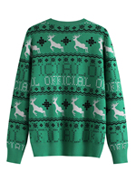Le fabricant offre un cardigan de Noël à col en V pour hommes en tricot torsadé d'automne et d'hiver personnalisé