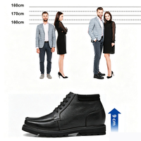 Bottes élégantes pour hommes en cuir premium, rehaussantes de 9 cm, vente en gros d'usine, sur mesure
