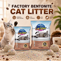 Litière pour chats écologique à succès : Bentonite à faible teneur en poussière, argile naturelle, agglomération rapide, contrôle des odeurs, pour vente en gros