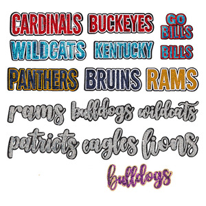 Patchs à sequins thermocollants pour équipes sportives : Cardinals, Buckeyes, Bills, Wildcats, Panthers, Rams – Idéaux pour vestes, sacs à dos et projets DIY - Product Image 2