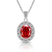 2025 fleur de glace coupe Pigeon oeuf tournesol à la mode luxe étincelant Zircon pendentif collier