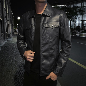 <span class=keywords><strong>Veste</strong></span> <span class=keywords><strong>en</strong></span> <span class=keywords><strong>cuir</strong></span> PU pour homme, noire, <span class=keywords><strong>en</strong></span> similicuir souple, style motard, manteau <span class=keywords><strong>en</strong></span> <span class=keywords><strong>cuir</strong></span> tendance, <span class=keywords><strong>veste</strong></span> bomber pour homme avec poches - Product Image 6