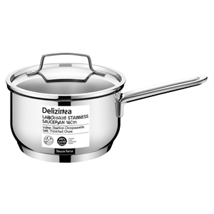 Cacerola Inox (16cm) profunda con 1 mango DELIZIOSA LAGOTHERM Cromo brillante 010733031116 - Product Image 3