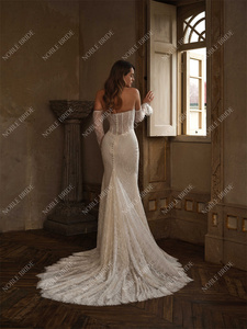 2026 nhà máy giá sang trọng ren giá rẻ Wedding Dress Chất lượng cao đơn giản Bridal gowns Wedding Dresses - Product Image 3