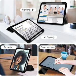 Étui rotatif à trois volets pour tablette <span class=keywords><strong>iPad</strong></span> A16 11e génération 2025 / <span class=keywords><strong>iPad</strong></span> 10e génération 10,9 pouces 2022 <span class=keywords><strong>avec</strong></span> support pour stylet et rotation à 360° - Product Image 6