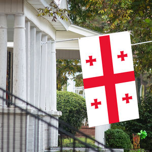 批发3x5ft乔治亚三角旗68D/100D聚酯可定制所有国家设计由可靠供应商快速交货 - Product Image 5