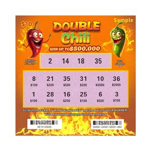 Conception gratuite Règles de loterie à gratter Multi-Play Gagnez un prix avec des promotions au détail Impression numérique personnalisée - Product Image 4