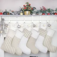 Original Design Weihnachts strümpfe Kamin hängende Leinwand handgemachte Dekorationen