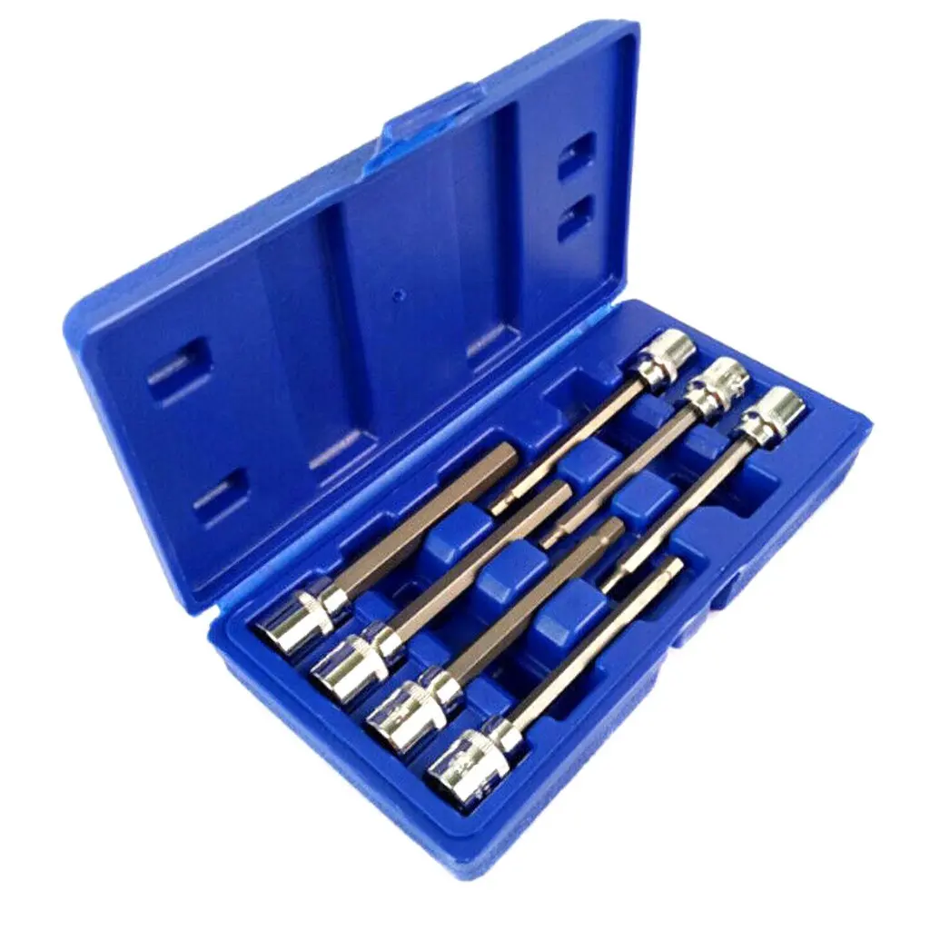 Hex Socket Set Chiave Esagonale Cacciavite Extra Long Reach 3/8 ''Drive Chiave A Brugola Bit di Avvitamento parafusadeira