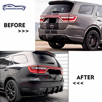 Diffuseur arrière en aileron de requin PP pour Dodge Durango 2011-2021 (à l'exception des modèles SRT Sport) - Style extérieur