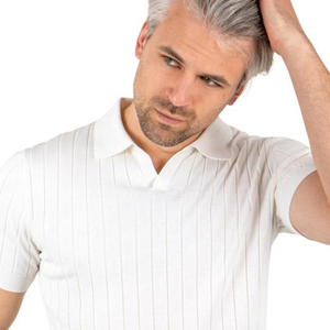 Polos tricotés à <span class=keywords><strong>manches</strong></span> <span class=keywords><strong>courtes</strong></span> avec col en tricot torsadé pour hommes Design personnalisé de gros - Product Image 4