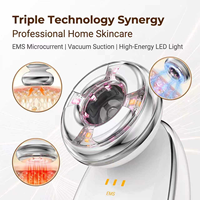 Appareil de massage portable 3-en-1 Gua Sha et ventouses à micro-courant pour le visage et le cou – Soin quotidien