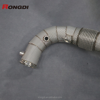 Tuyau d'échappement de bouclier thermique pour BMW 550i F10 N63 304 tuyau d'échappement en acier inoxydable