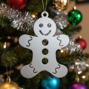 Ornements de Noël personnalisés en acier inoxydable découpés au laser, toutes formes et tailles, décorations suspendues pour sapin de Noël, pendentifs vierges DIY pour cadeaux de fêtes - Product Image 4