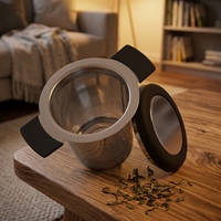 Infusor de Té Portátil de Acero Inoxidable 304 de Alta Calidad y Ecológico con Asa